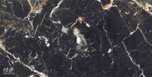 Керамогранит NT Ceramic Marmo Black Lamos High Glossy арт. NTT99529P (60x120) полированная